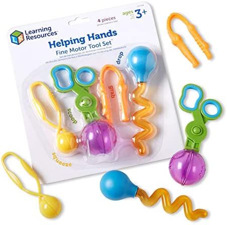 Learning Resources Helping Hands Fine Motor Tool Set Toy - 4 Pieces, Ages 3+ Fine Motor and Senso... | Amazon (US)