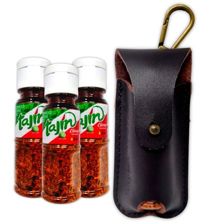 Tajin Mini Bottles Bundled with Leather Keychain - Mini Tajin Bottles -Replace your Tajin Packets to Go - Mini Tajin Fruit Seasoning Keychain Comes With 3 Tajin Clasico Seasoning Bottles | Walmart (US)