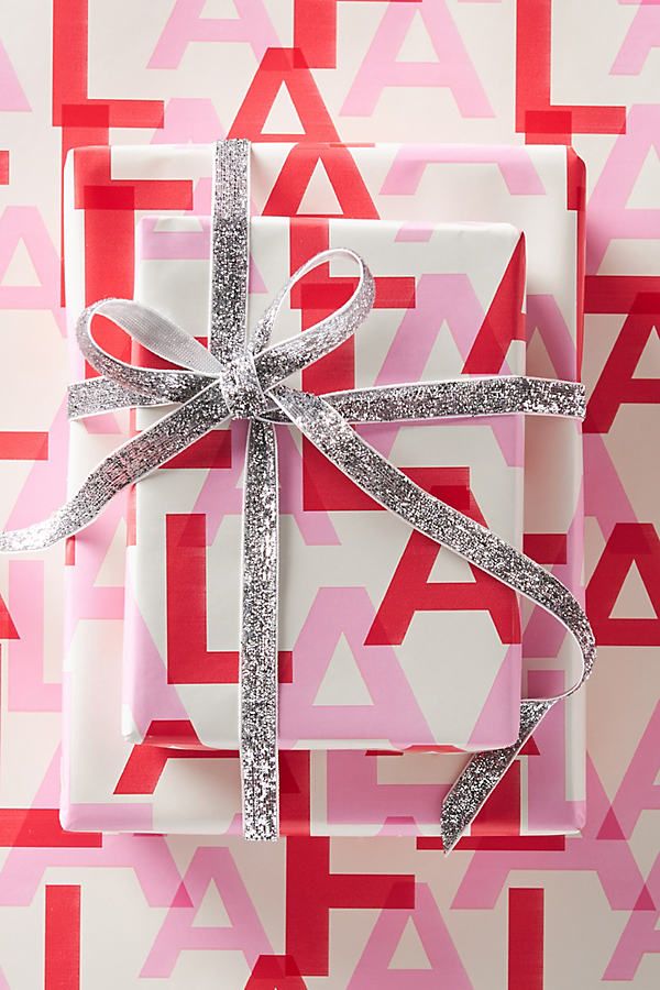 Fa La La Wrapping Paper Roll By Anthropologie in Pink | Anthropologie (US)
