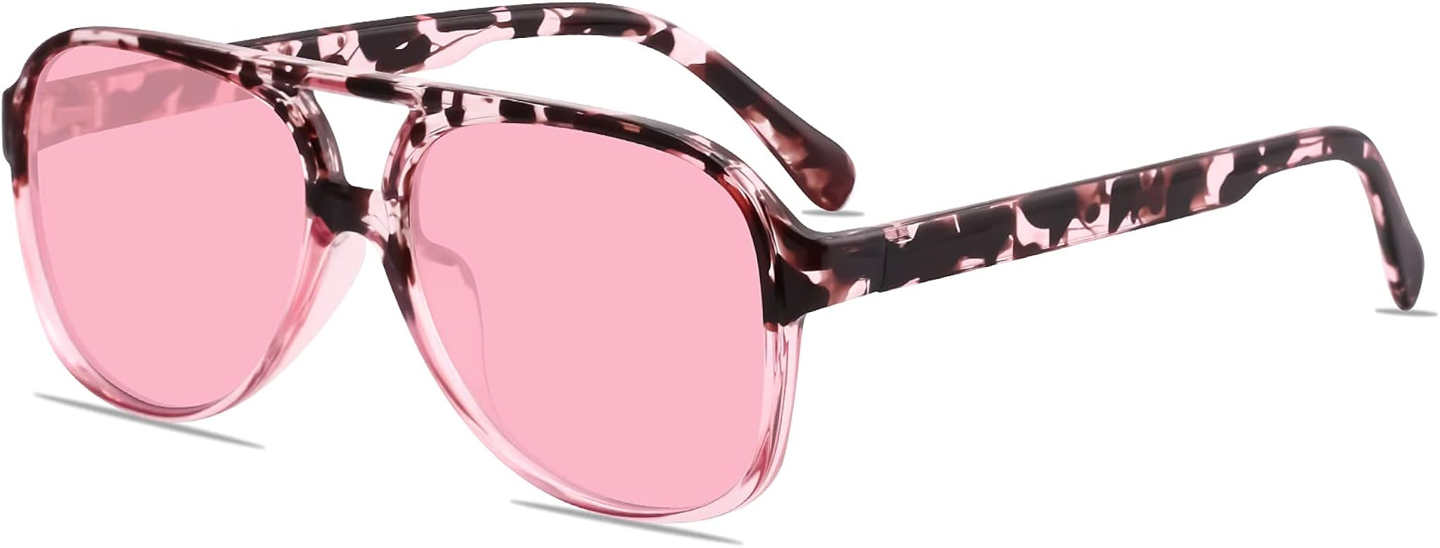 YDAOWKN Classic Vintage Aviator Sunglasses for Women Men Large Frame Retro 70s Sunglasses | Amazon (US)