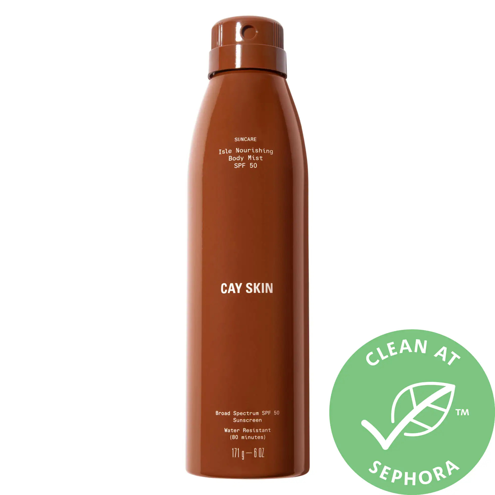 CAY SKIN Isle Nourishing Body Mist SPF 50 with Sea Moss and Hyaluronic Acid 6 oz / 171 g | Sephora (US)