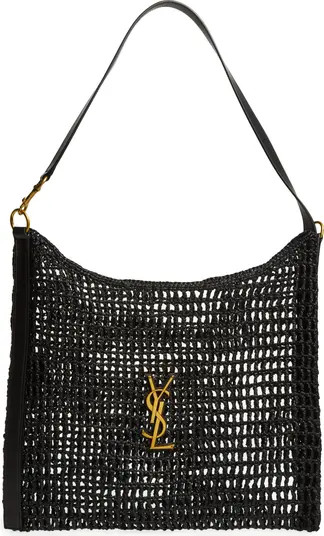 Oxalis Raffia Macramé Shoulder Bag | Nordstrom