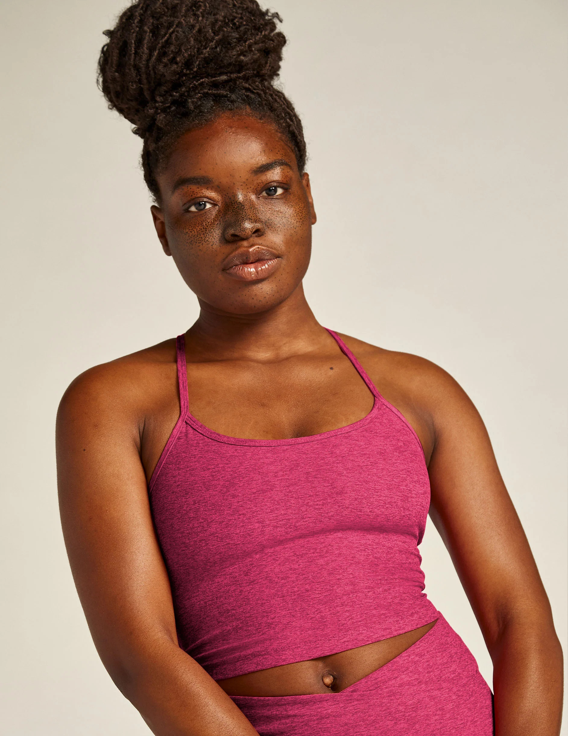 Spacedye Slim Racerback Cropped Tank | Beyond Yoga | Beyond Yoga