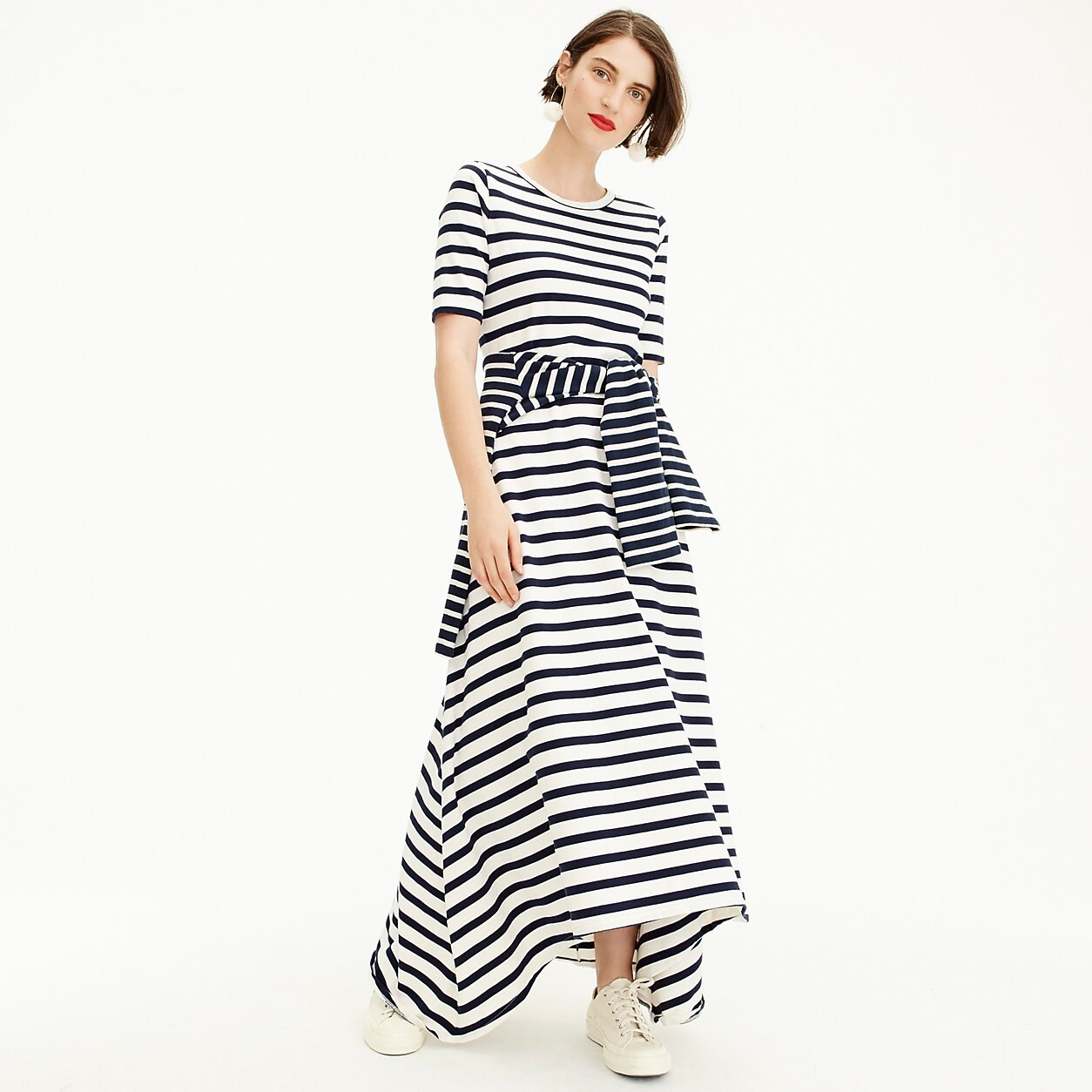 Striped knit maxi dress | J. Crew US
