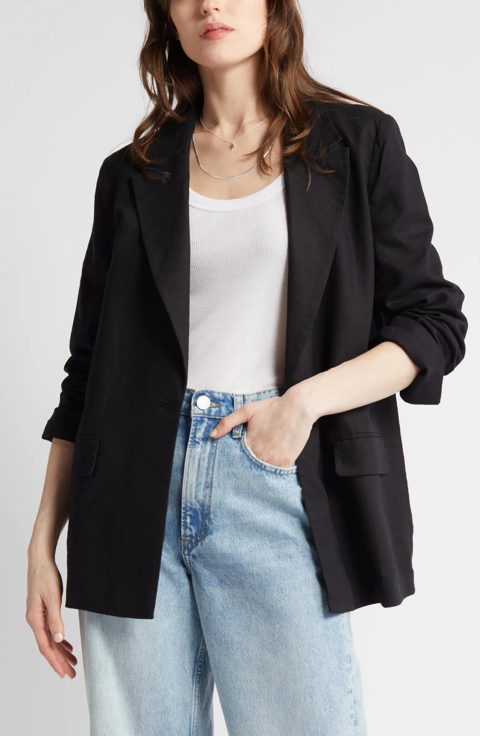 Treasure & Bond Linen Blend Blazer | Nordstrom | Nordstrom