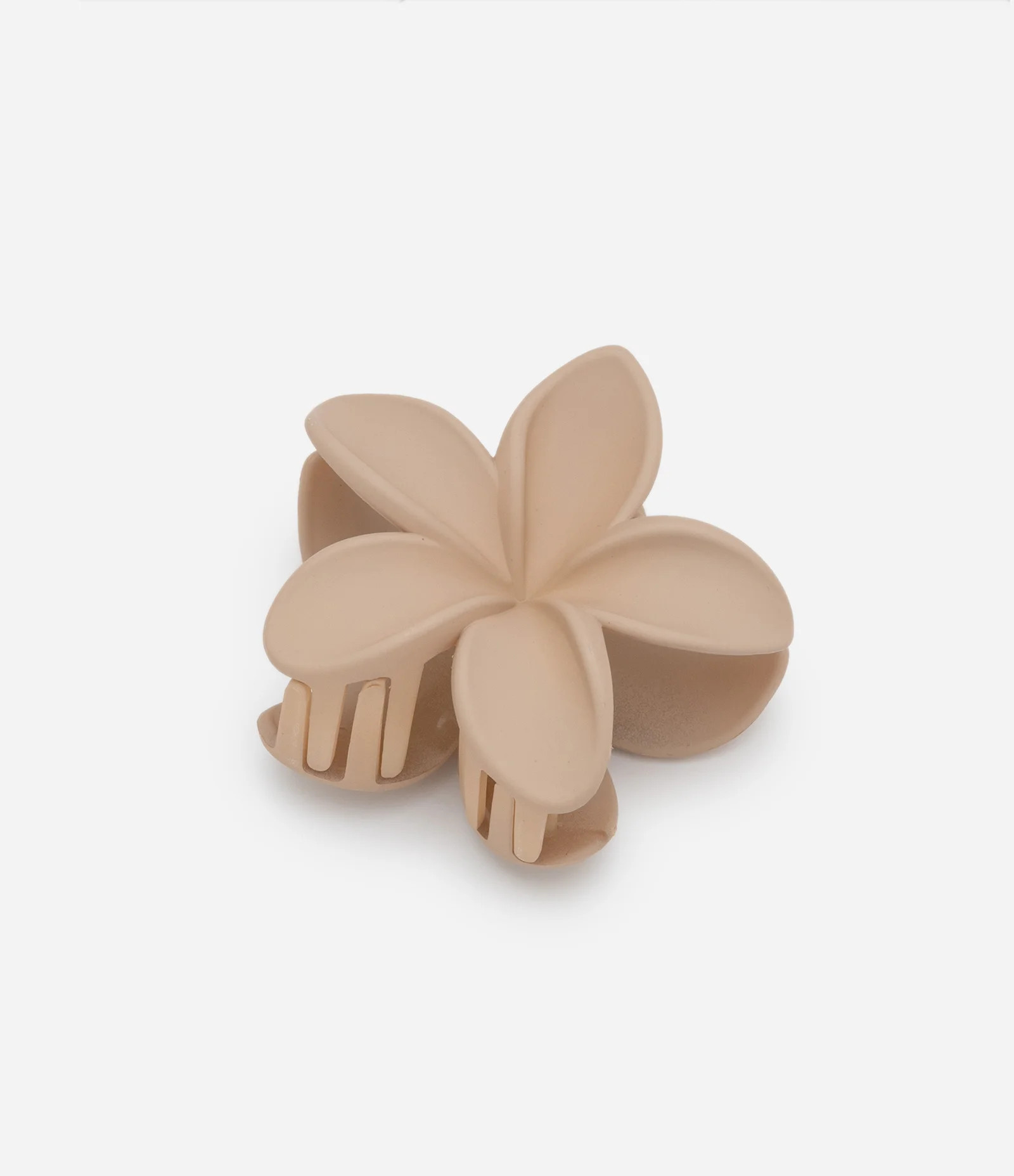 Piranha de Cabelo Emborrachada com Formato de Flor Bege | Renner (BR)