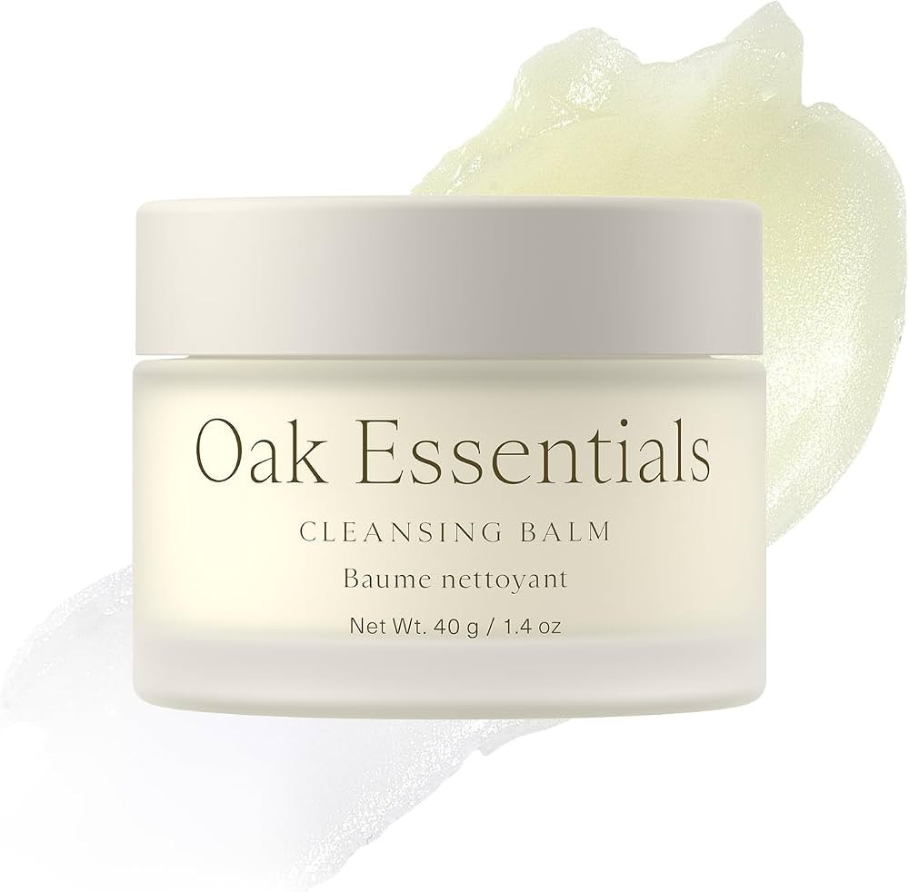 Oak Essentials Cleansing Balm, Balm-to-Oil Makeup Remover with Avocado, Organic Sesame, and Saffl... | Amazon (US)