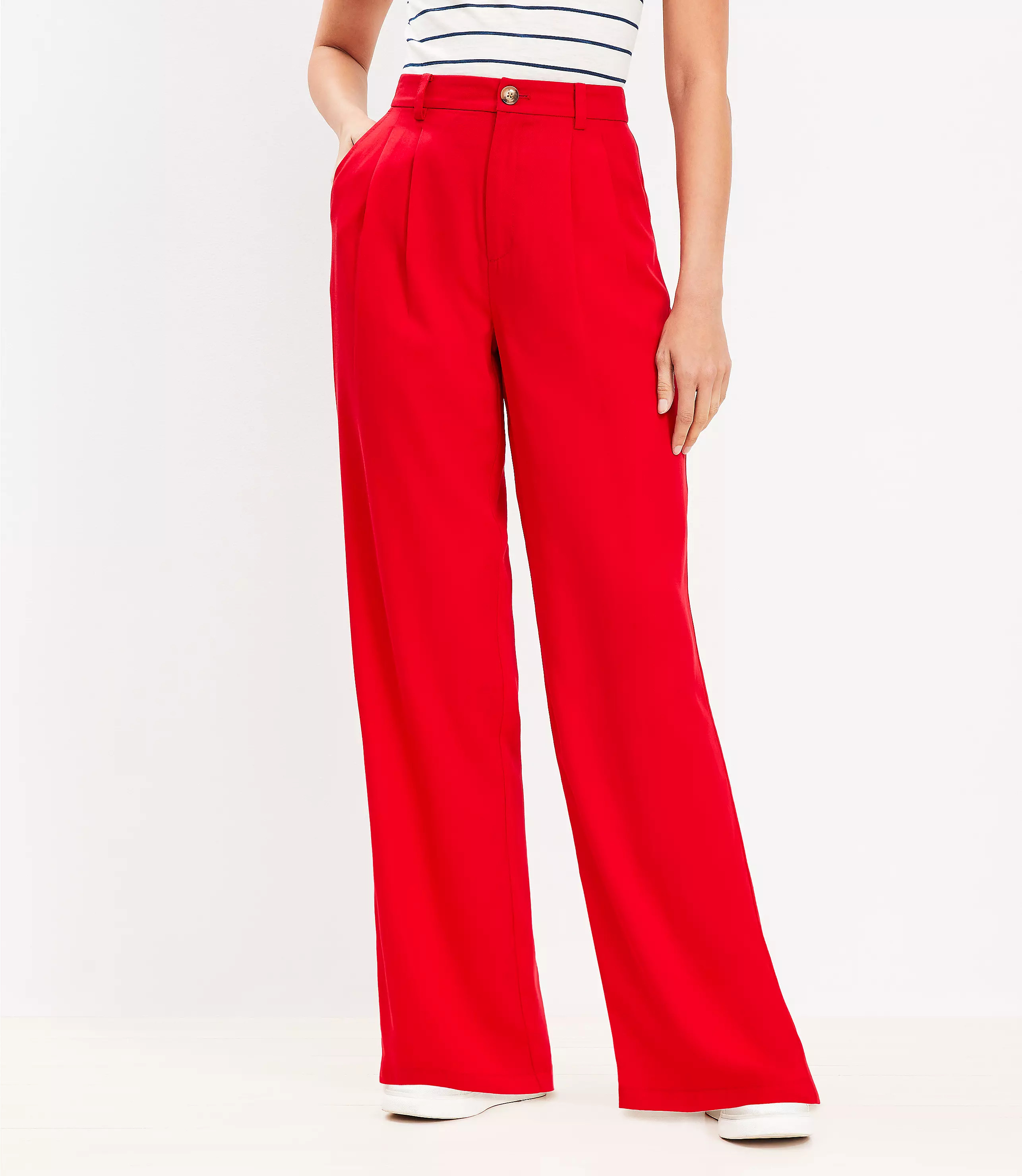 Emory Wide Leg Trousers | LOFT