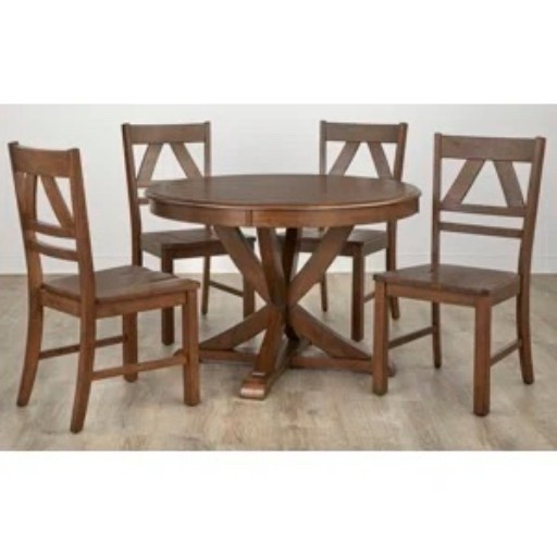 Wayfair Rivington 5-Piece Solid Wood Pedestal Dining Set