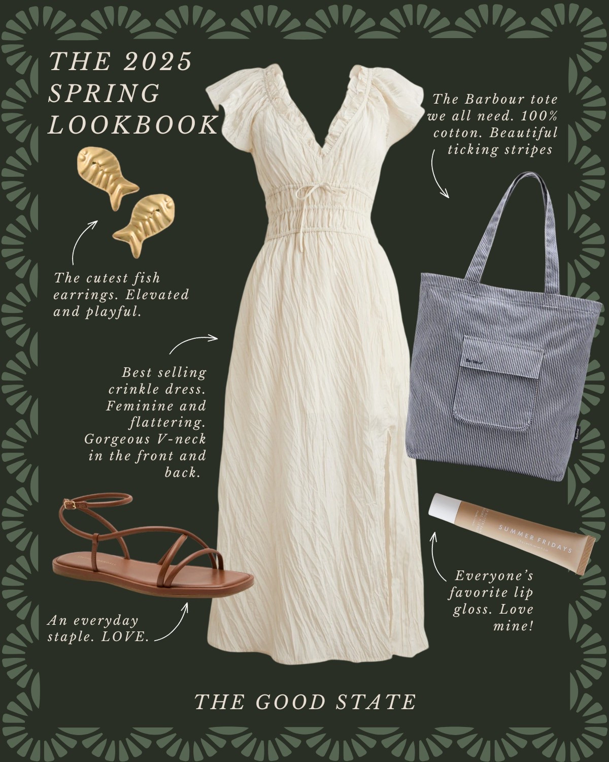 For all the Farmers Market girlies living their best life as the golden morning sunshine warms their face and a cool Spring breeze blows through their hair. For the ones with a market tote overflowing with fresh flowers and their hands full with a coffee and buttery croissant. For the ladies who love all things gingham, their trusty ball cap and the ease of a Springtime dress. This is for the girlies who wake up early for the market and may or may not take a little mid-day nap afterwards…followed by a picnic with all their market goodies and closest girlies of course. This collection is for you🍓🧺🫶🏼  Anthropologie , Anthro, Amazon, Quince, mini dress, maxi dress denim jacket, chore coat, earring, socks, beauty, sunglasses, spring outfit, spring fashion, tote bag, purse, woven purse, spring break, bandanna, scarf, quilted jacket, the good state, Lauren England, gola sneakers, clutch vacation outfit, hoop, earrings, American Eagle, target target fashion, target style sneakers, veja, mini dress, floral dress, wedding guest, dress, vacation, outfit, ootd, butter yellow, farmers market, dillards, nordstrom, travel outfit, spring fashion, gap, old navy, wedding guest dress, wedding guest, summer outfit


#LTKFindsUnder50 #LTKSaleAlert #LTKStyleTip