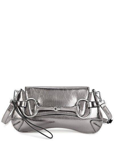 Metallic Leather Shoulder Bag | Gilt & Gilt City