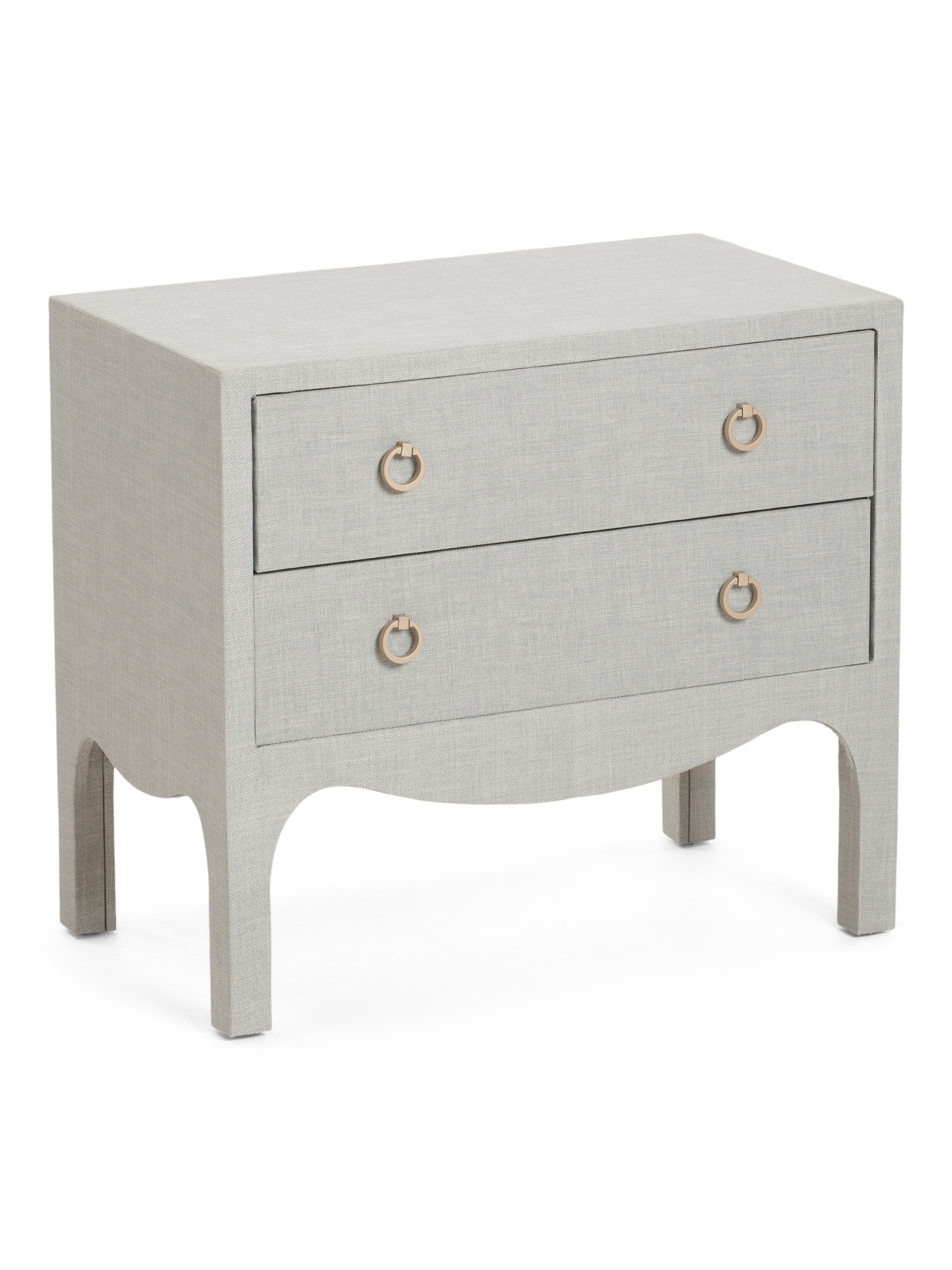 27x23.5 Linen Wrapped 2 Drawer Side Table | Bedroom | Marshalls | Marshalls