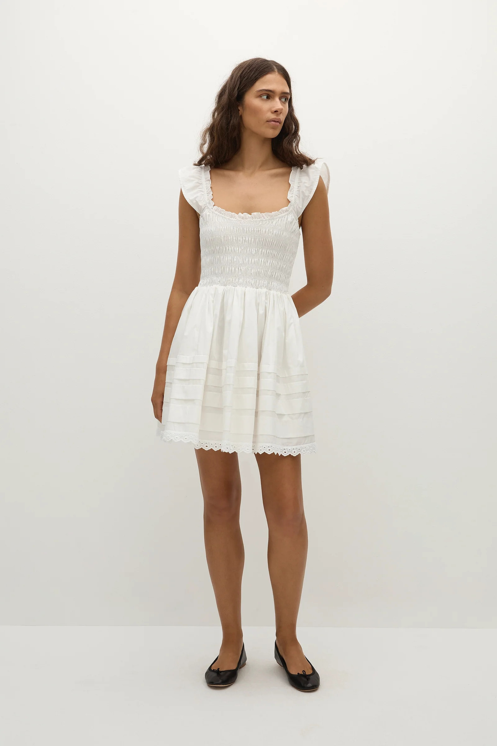 Maja Mini Dress White | Faithfull (AU)