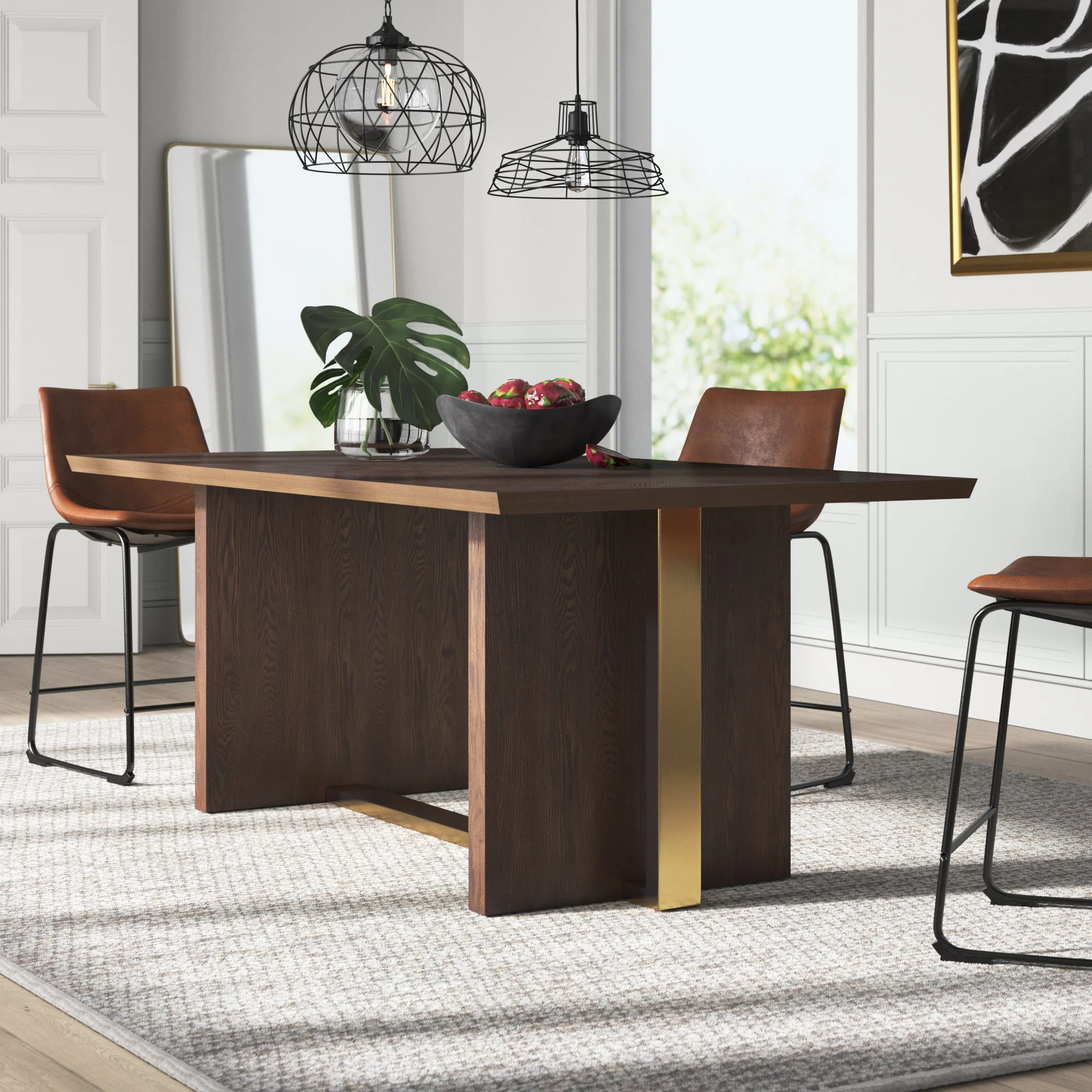 Mercury Row® Antonella 40" Trestle Dining Table & Reviews | Wayfair | Wayfair North America