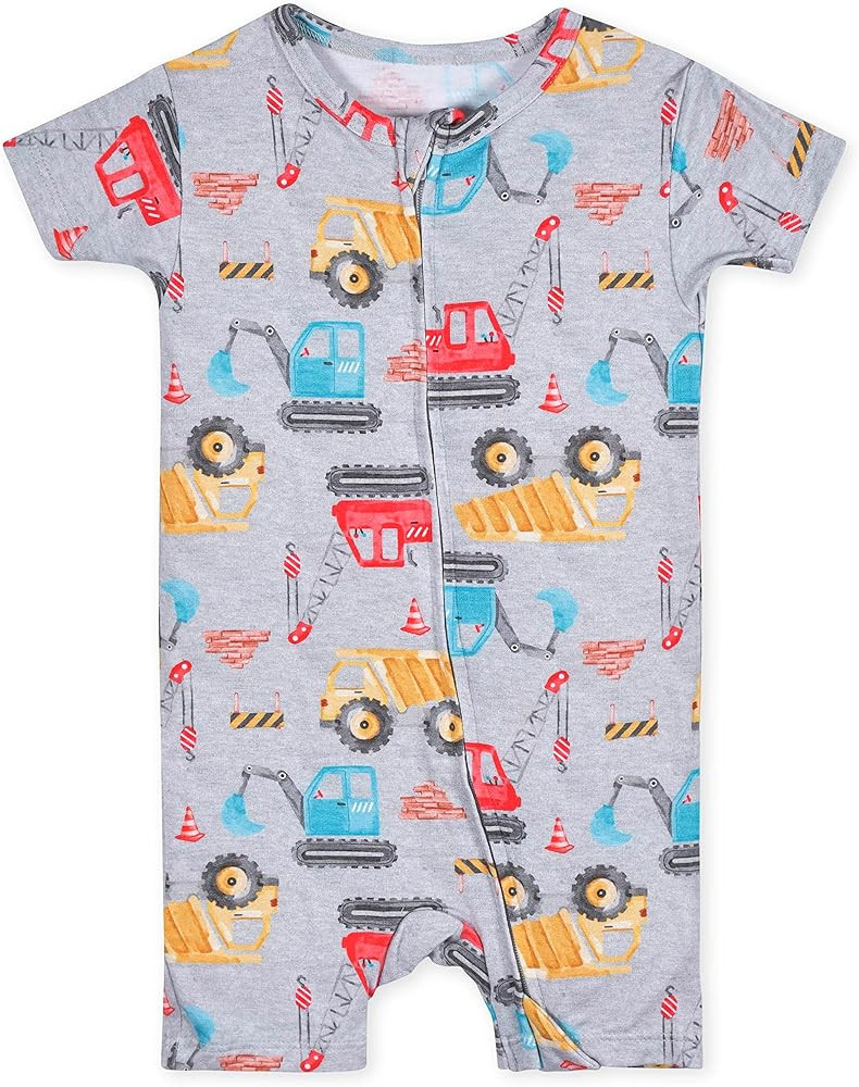 Gerber Unisex Baby Buttery-Soft Short Sleeve Romper With Viscose Made With Eucalyptus | Amazon (US)