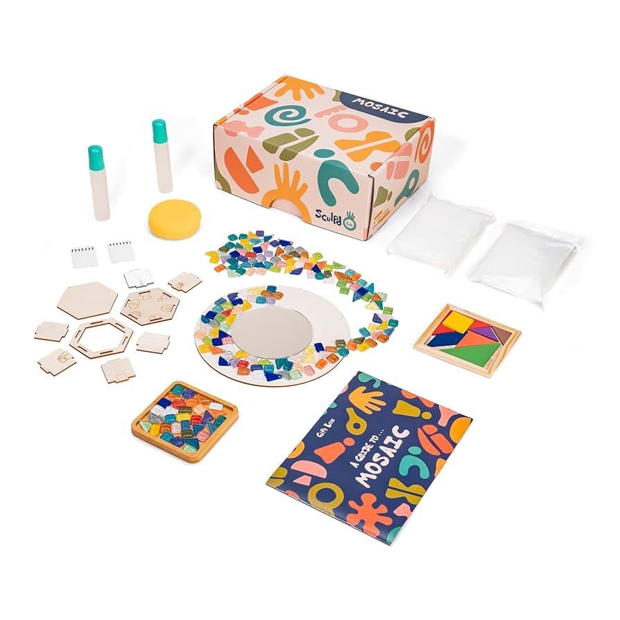 Sculpd - The Original Mosaic Kit - Create Your Own Mirror, Trinket Pot and Drink Coaster Mosaics ... | Amazon (US)