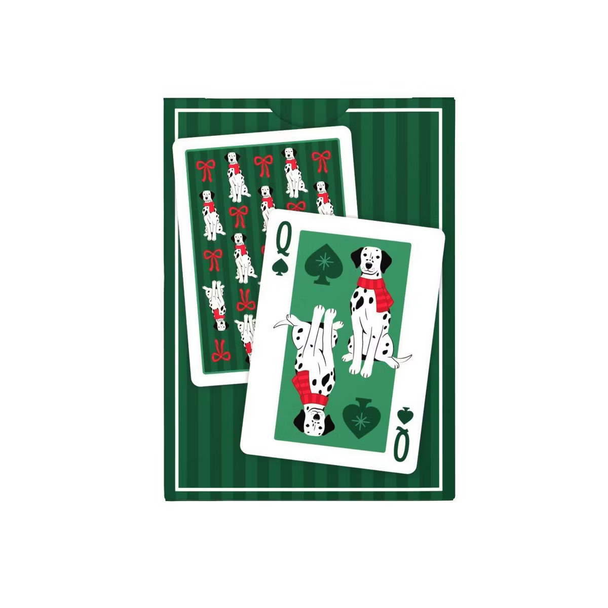 Bicycle Dalmatians Green Playing Cards | Target