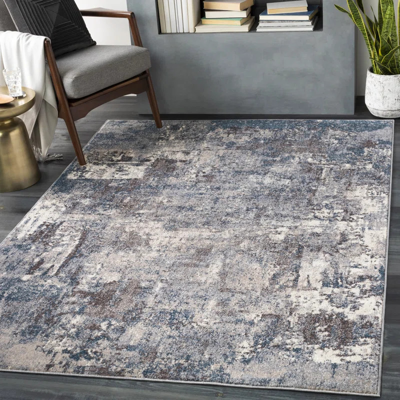 Albryna Abstract Gray Area Rug | Wayfair North America