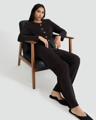 F&F Button Front Co-ord Cardigan in Brown | Tesco F&F