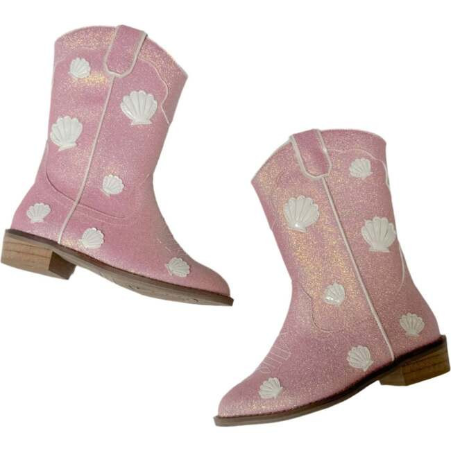 Wild + Rae | Cowgirl Coral Cove Boots (Pink, Size Kid US 1 / EU 32) | Maisonette | Maisonette