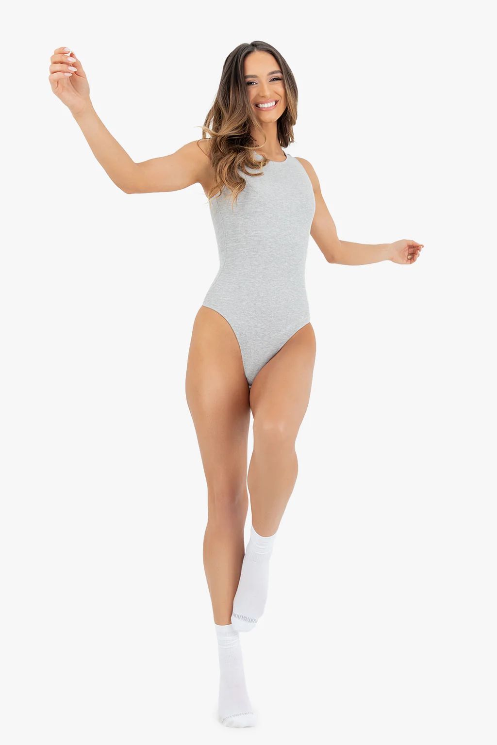 HEATHER GREY BODYSUIT | Kittenish