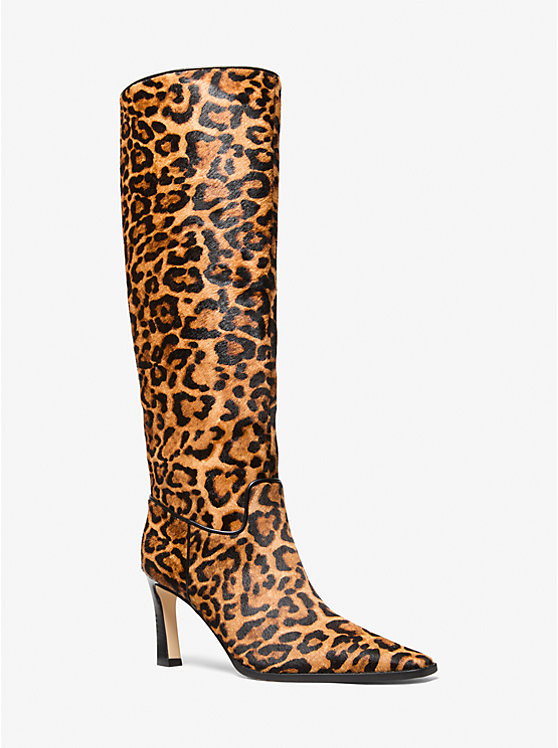 Darrah Leopard Print Calf Hair Boot | Michael Kors US