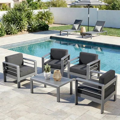 Caggiano 7 Piece Sofa Seating Group with Cushions | Wayfair North America