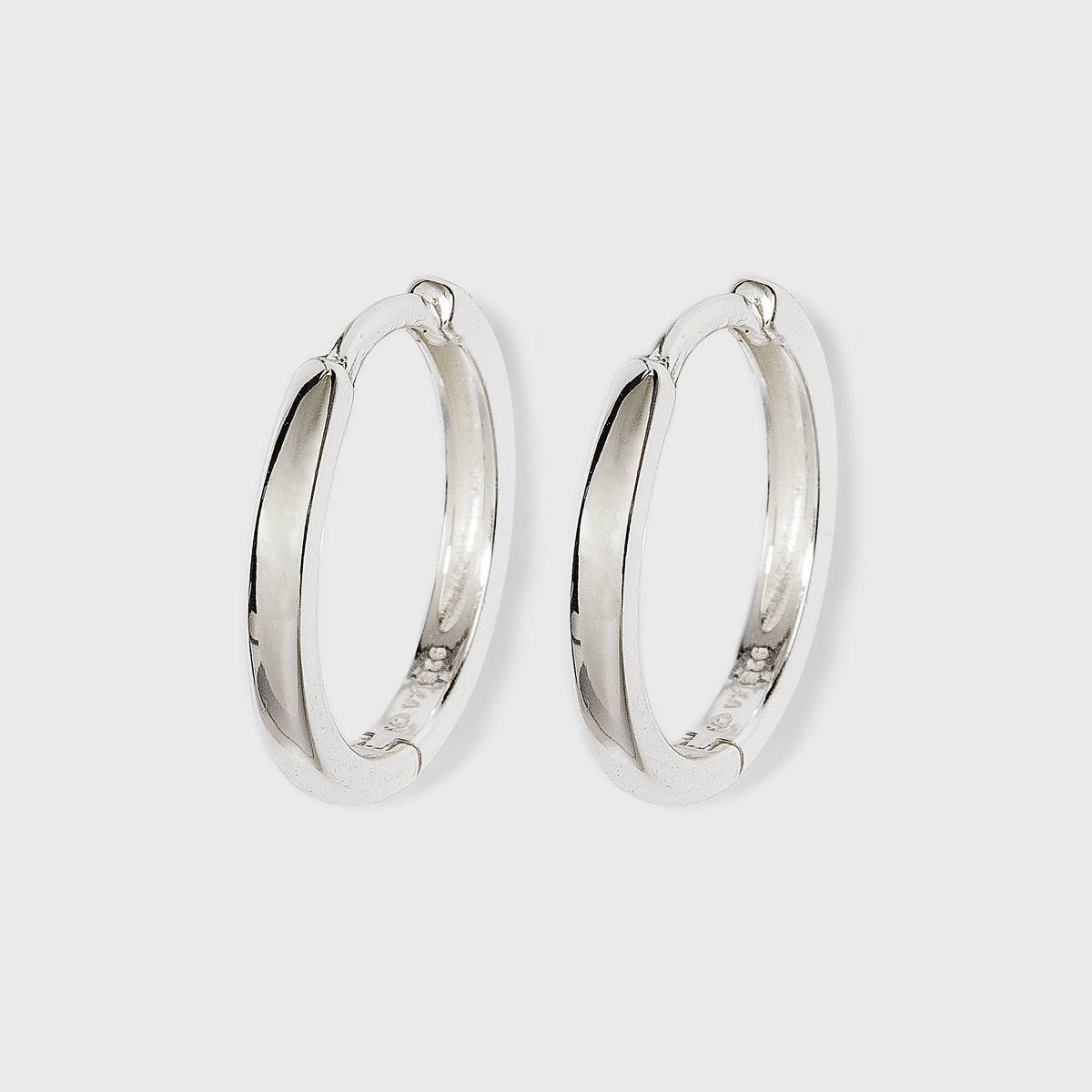 Band Hoop Earrings - A New Day™ Silver | Target