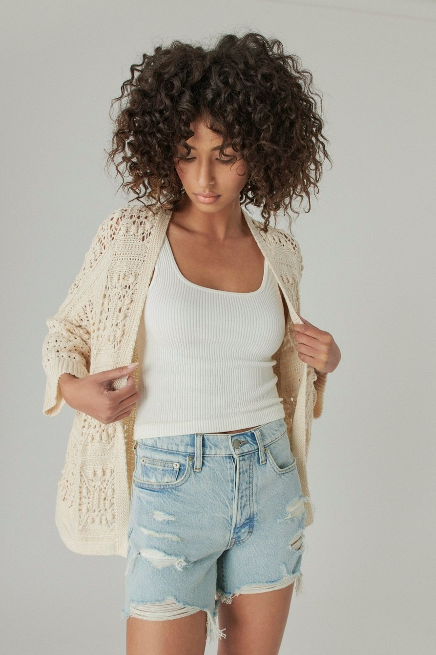 CROCHET CARDIGAN | Lucky Brand