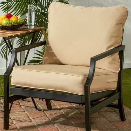 Greendale Home Fashions Outdoor Solid Deep Seat Cushion Set | Walmart (US)