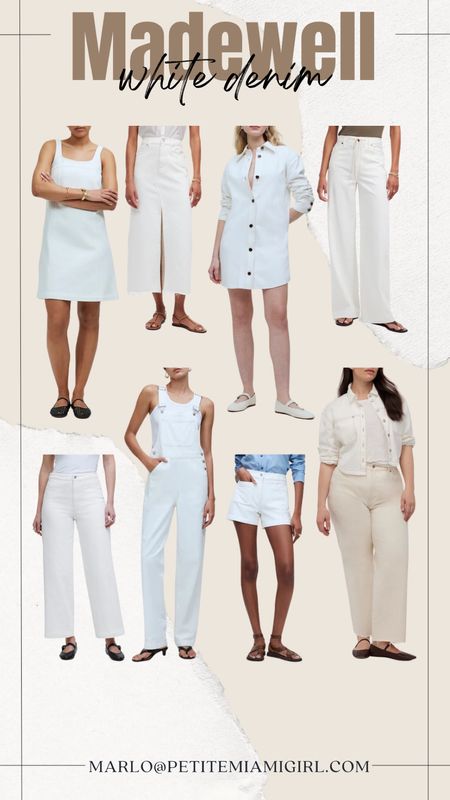 Madewell white denim. 

#LTKTravel #LTKWorkwear #LTKStyleTip