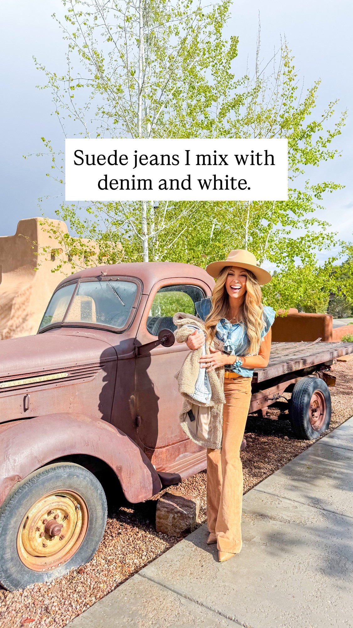 Suede is such a great way to add texture to a country inspired outfit.  It feels elevated, effortless, and is especially perfect for those cooler concert nights

#LTKSeasonal #LTKOver40 #LTKmomlife