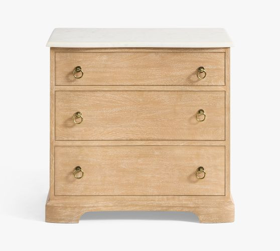 Scarlett Marble Nightstand (28") | Pottery Barn (US)