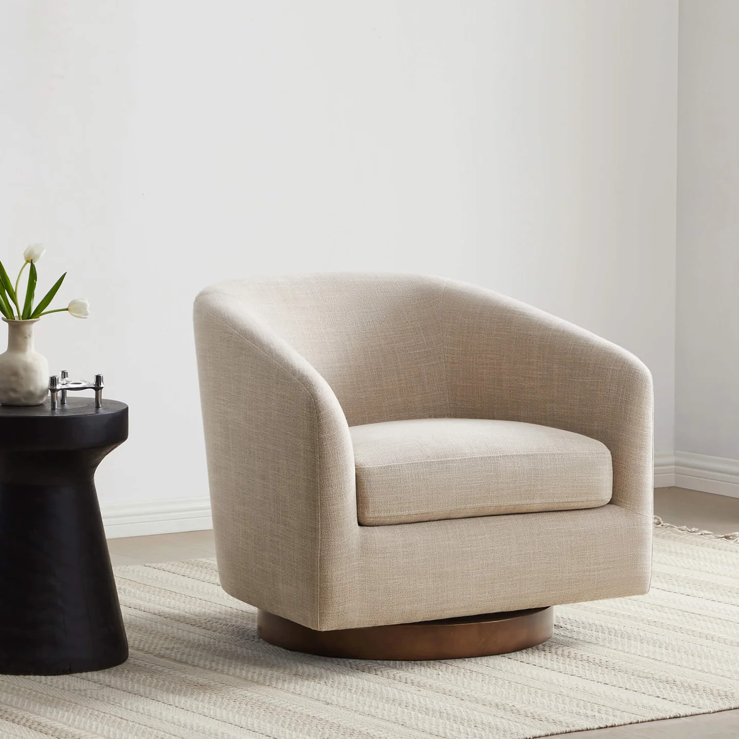 Modern Accent Chairs with Arms | Performance Fabric Living Room Chairs | Chita