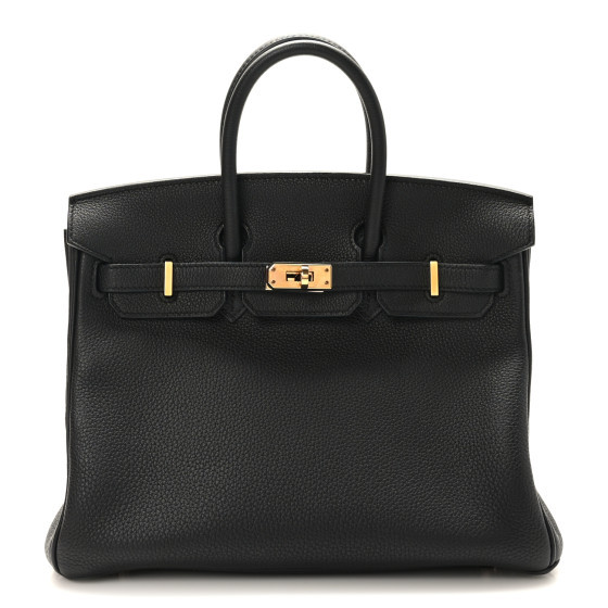 Togo Birkin 25 Black | FASHIONPHILE (US)