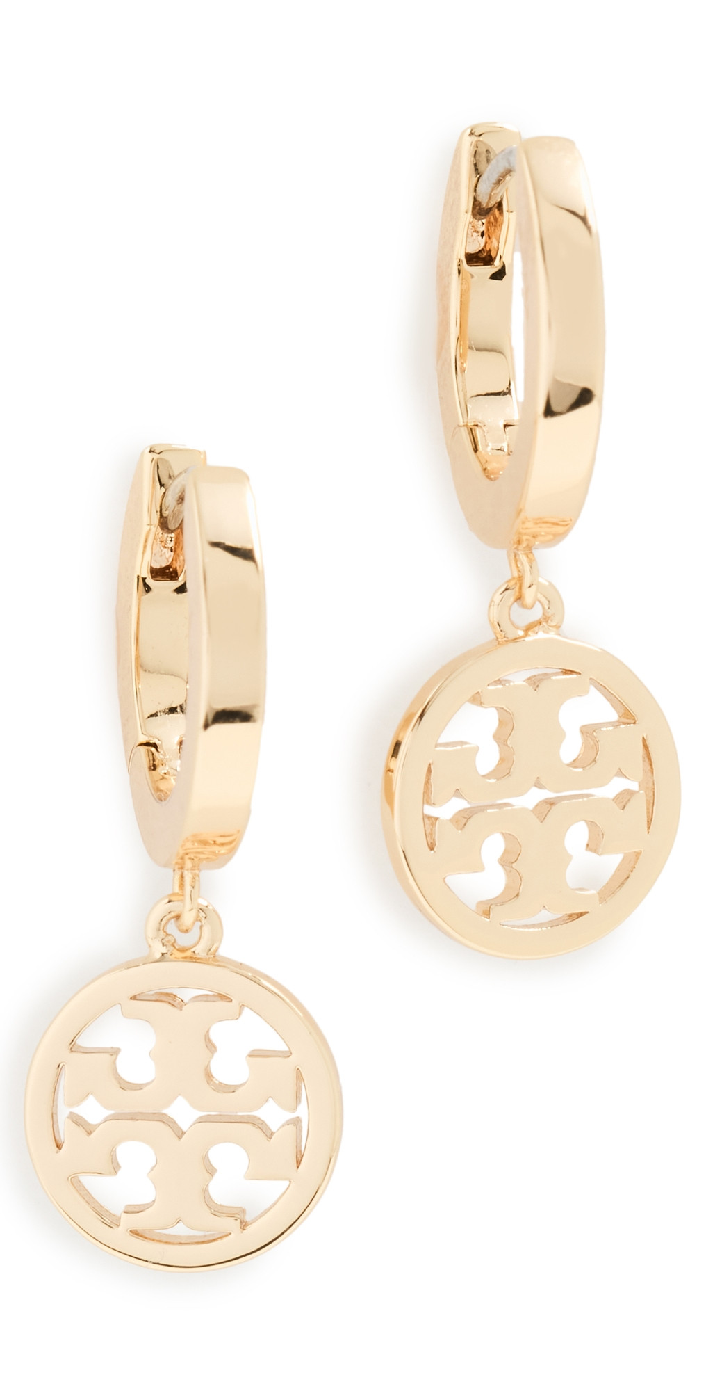 Tory Burch Icon Huggie Hoop Earrings Tory Gold One Size | Shopbop