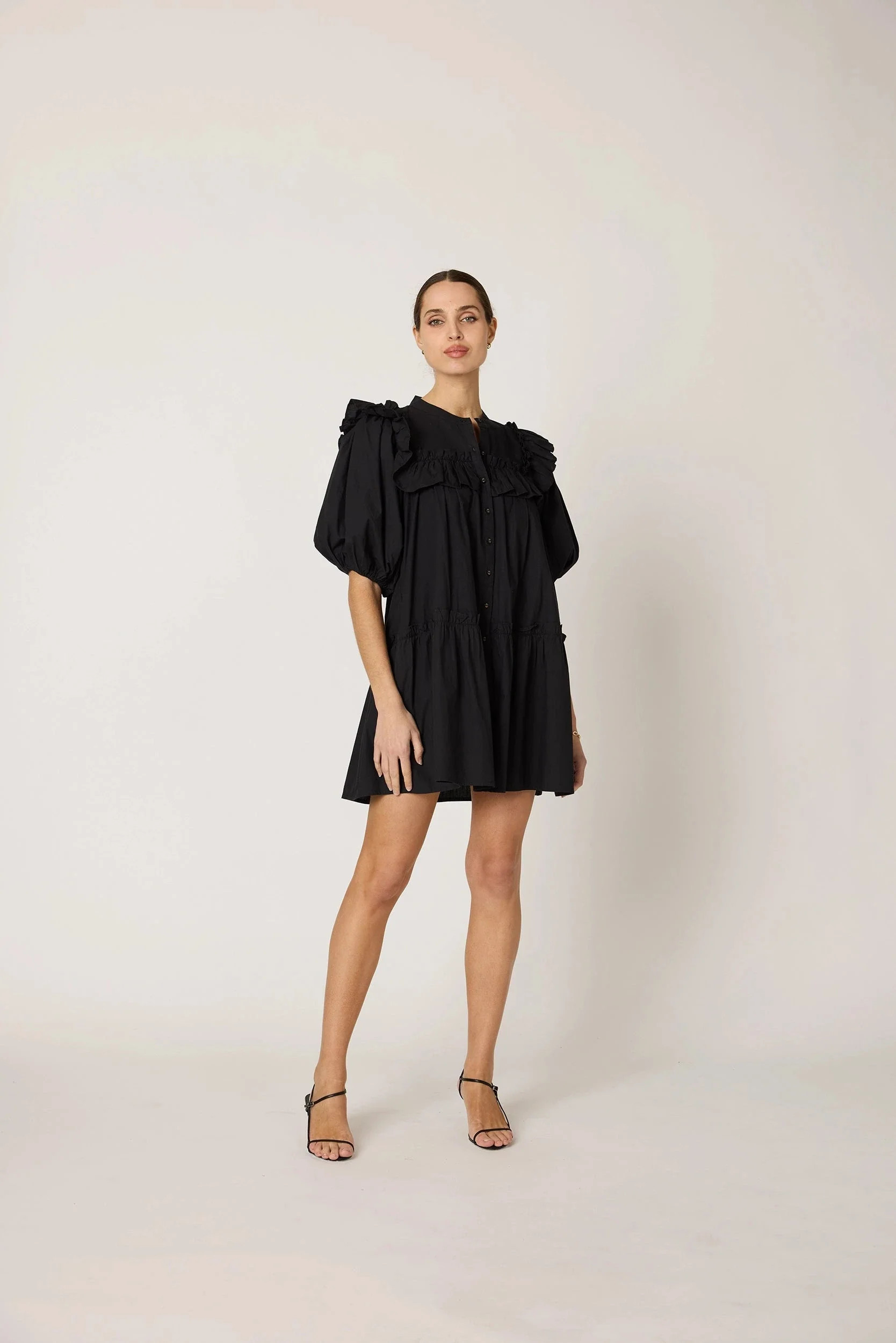 Tatiana Mini Dress | Black | Cleobella