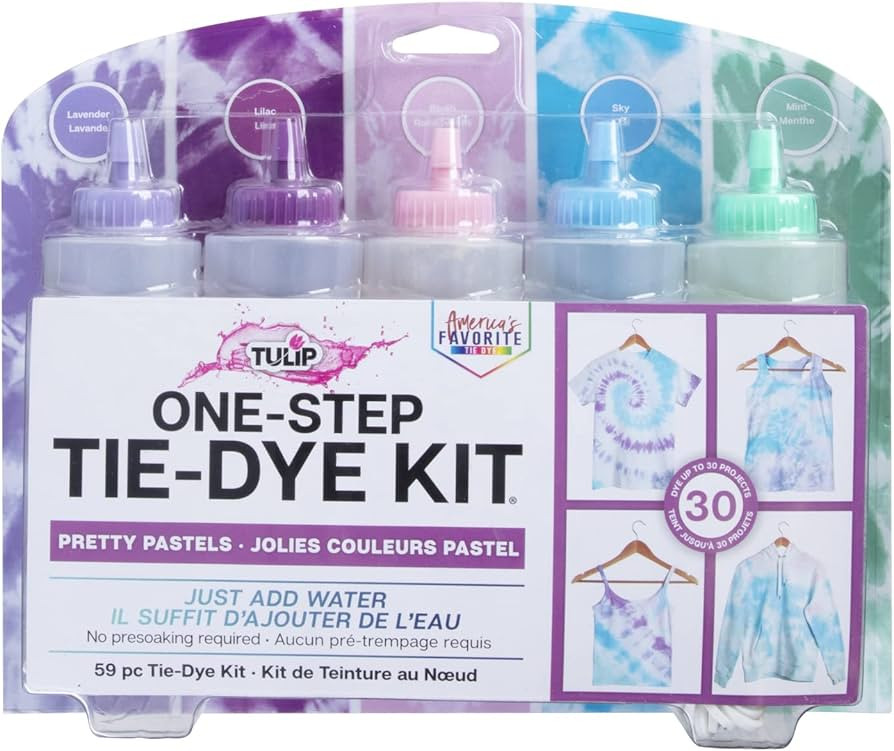 TULIP Fabric Dye Kits 44463 Fdy Lg Pretty Pastels 2/6, As Detailed | Amazon (US)