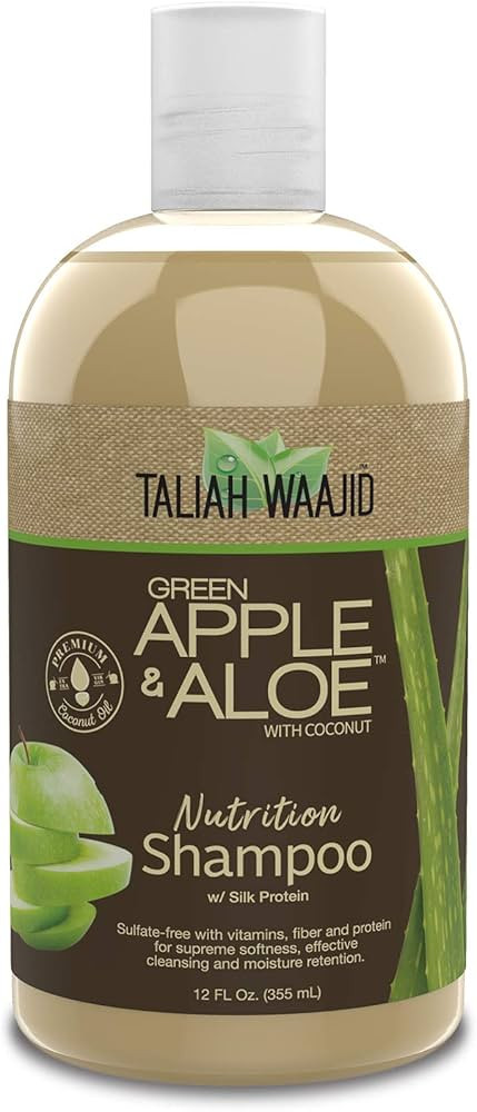 Taliah Waajid Green Apple & Aloe Nutrition Shampoo with Coconut | Curl Moisturizer Vitamins, Fibe... | Amazon (US)