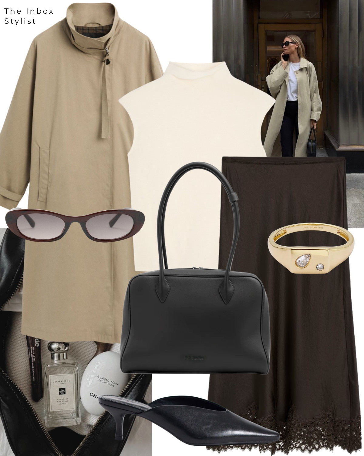 Balance the androgynous trench with feminine touches of delicate lace and cashmere.

#LTKworkwear #LTKautumn #LTKuk
