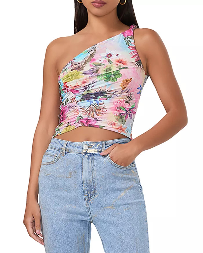 Zakia Printed One Shoulder Top | Bloomingdale's (US)