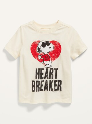 Peanuts® Snoopy Joe Cool "Heart Breaker" Unisex T-Shirt for Toddler | Old Navy (CA)