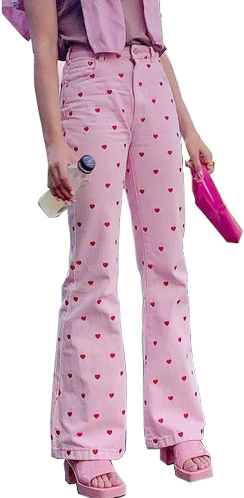 HBER Low Rise Flare Pants for Women Bell Bottom Black Bootcut Leggings Y2k | Amazon (US)