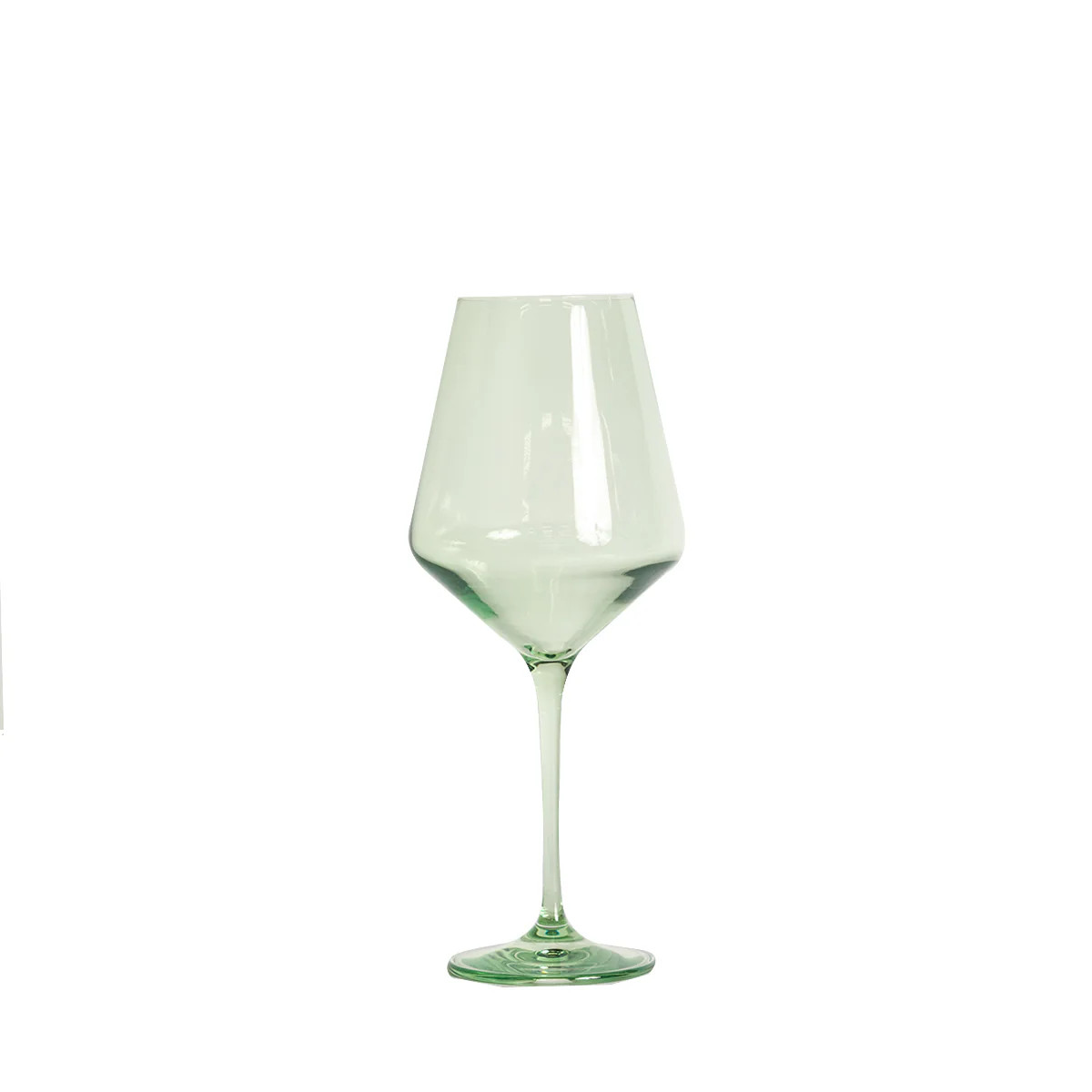 Estelle Colored Wine Glasses - Set of 6, Mint | Blue Print