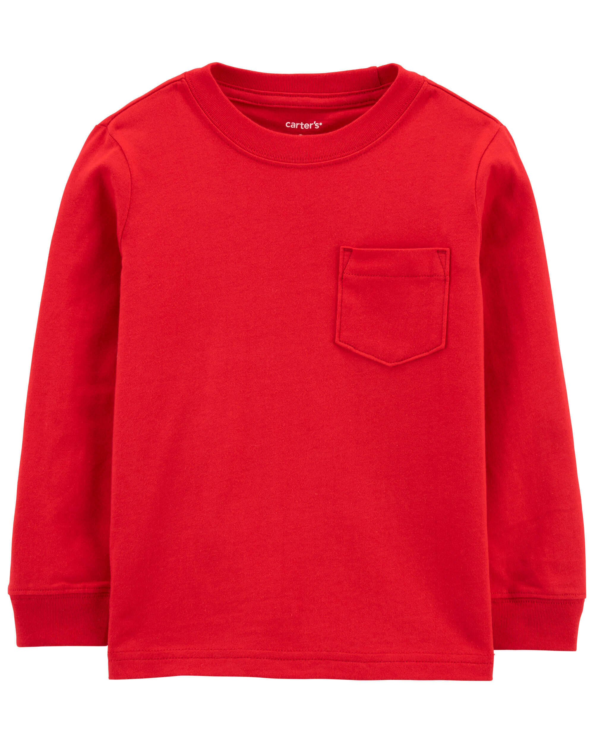 Red Toddler Pocket Jersey Tee | carters.com | Carter's