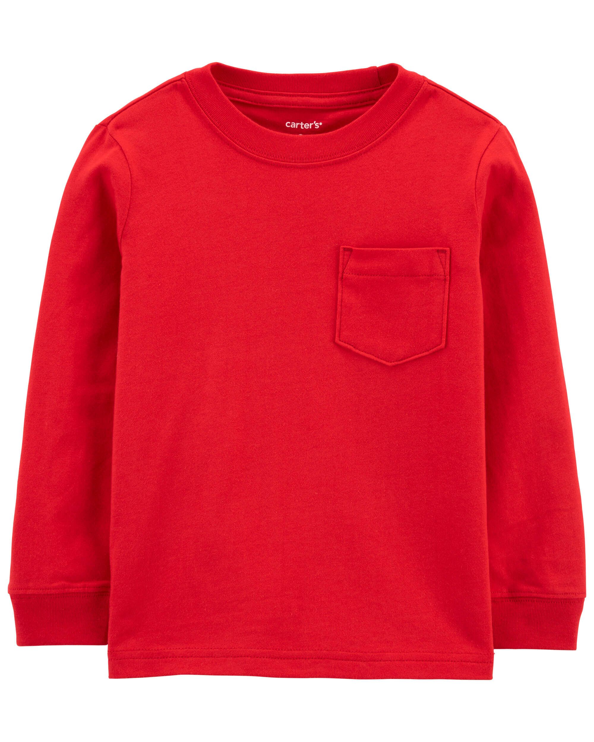 Red Toddler Pocket Jersey Tee | carters.com | Carter's