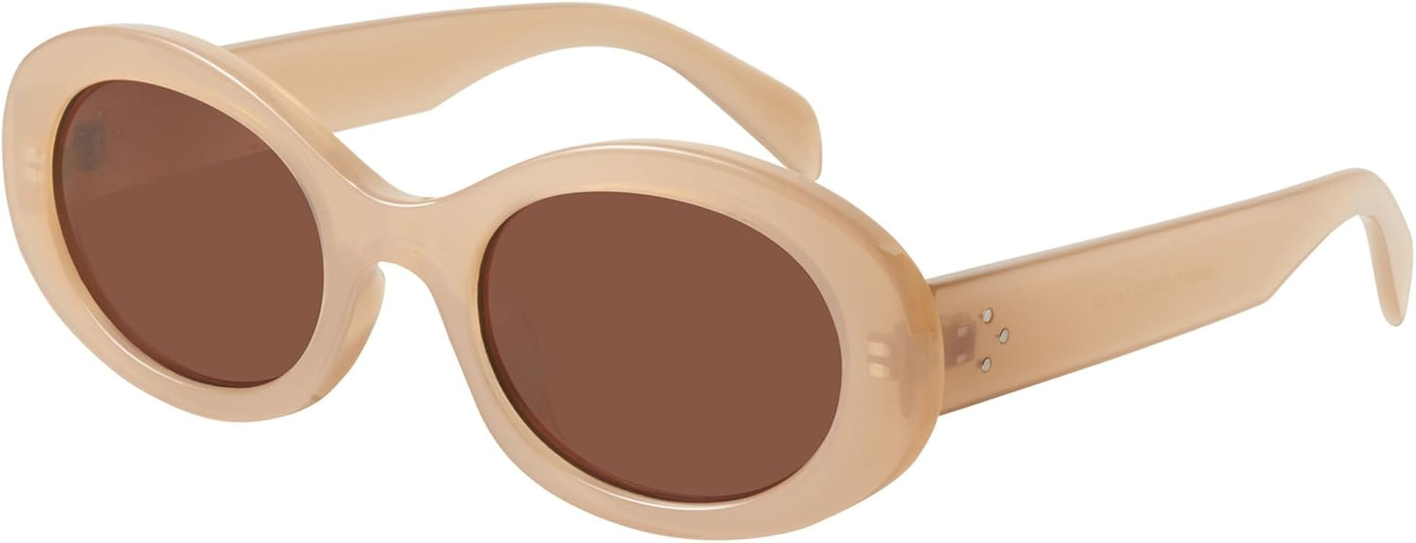 mosanana Oval Retro Trendy Sunglasses for Women 90s Style MS52371 | Amazon (US)