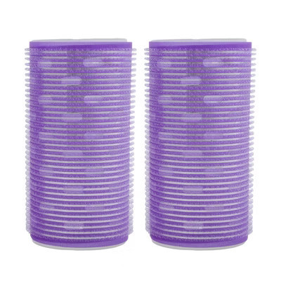 Unique Bargains Cylindrical Heat-conducting Hair Rollers Purple 2 Pcs | Target
