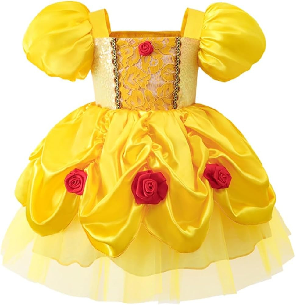 MYRISAM Toddler Girls Princess Costumes Birthday Party Summer Midi Dresses Halloween Cosplay Chri... | Amazon (US)