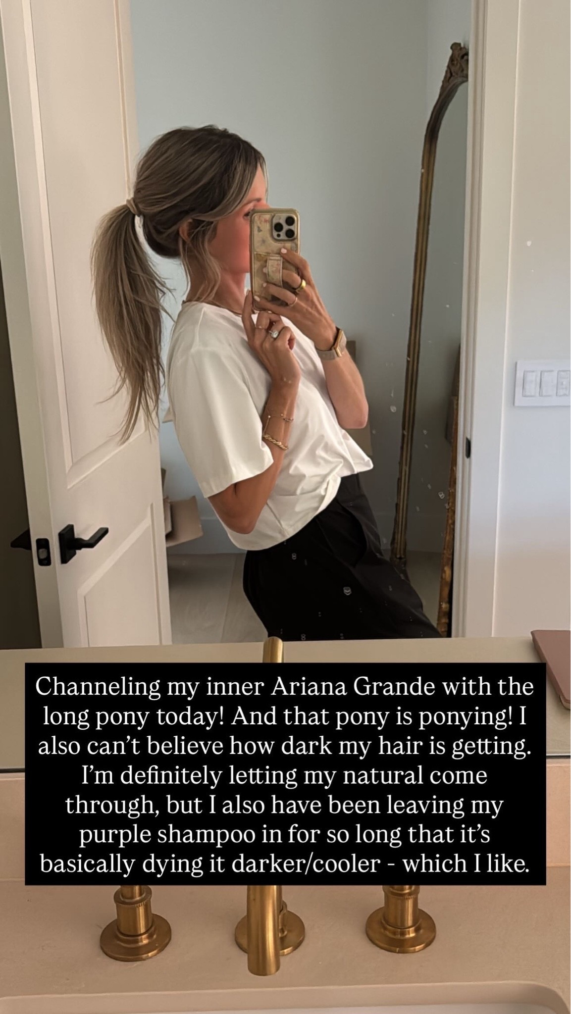 My outfit and purple shampoo